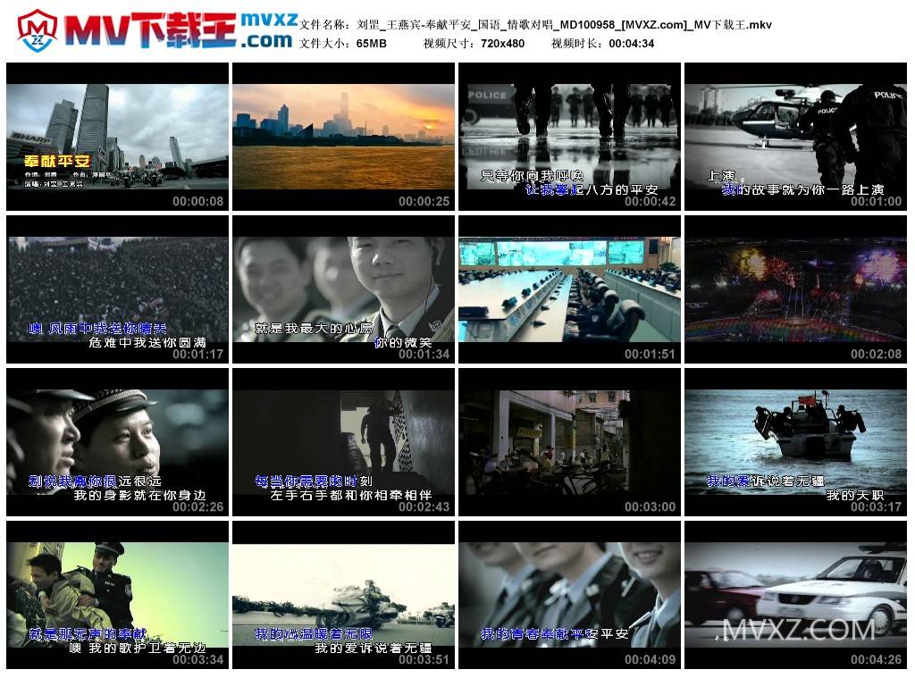 刘罡_王燕宾-奉献平安_国语_情歌对唱_MD100958
